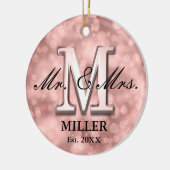 Rose Gold Custom neu Keramik Ornament (Links)