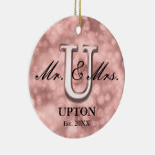 Rose Gold Custom neu Keramik Ornament (Rechts)