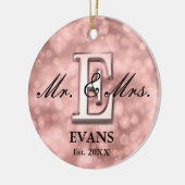 Rose Gold Custom neu Keramik Ornament (Links)