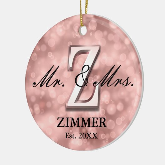 Rose Gold Custom New Keramik Ornament (Links)