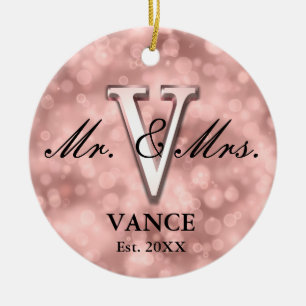 Rose Gold Custom New Keramik Ornament