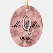 Rose Gold Custom New Keramik Ornament (Rechts)