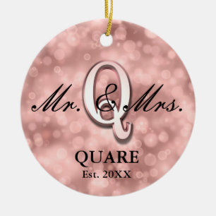 Rose Gold Custom New Keramik Ornament