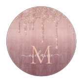 Rose Gold Cutting Board kundenspezifischer Letter  Schneidebrett (Vorderseite)