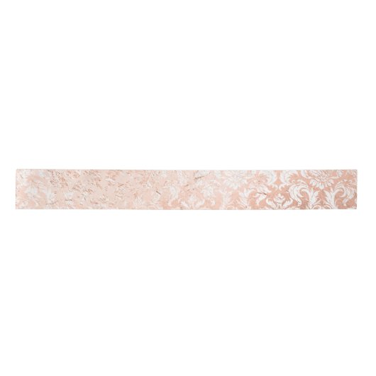 Rose Gold Damask Satinband (Vorderseite)