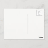 Rose Gold Dank Postkarten, Folie Postkarte (Rückseite)