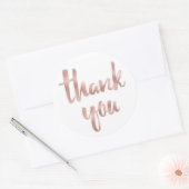 Rose Gold Danke an die Aufkleber (Umschlag)