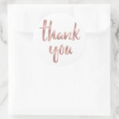 Rose Gold Danke an die Aufkleber (Tasche)