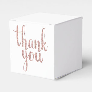 Rose Gold Danke für die Kisten, Glitzer Geschenkschachtel