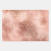 Rose Gold Dark Starry Cloud Geschenkpapier Set (Vorderseite 3)