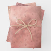 Rose Gold Dark Starry Cloud Geschenkpapier Set (Beispiel)