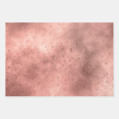 Rose Gold Dark Starry Cloud Geschenkpapier Set (Vorderseite)