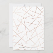 Rose Gold Dawn Wasserfarbe Geometrische Moderne Ho Einladung (Rückseite)