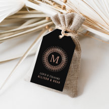 Rose Gold Deko Monogram Gastgeschenk Hochzeit