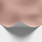 Rose Gold Delikate Metallische Minimalismus Glaspf Geschenkpapier (Ecke)