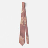 Rose Gold Design Herren Neck Tie Krawatte (Vorderseite)