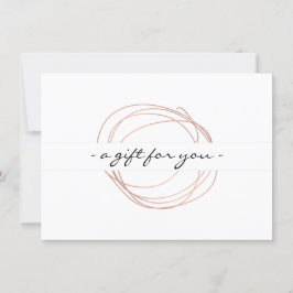 Rose Gold Designer-Geschenkgutschein