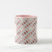 Rose Gold Diamant Erstgrau-Tasse Tasse (Zentrum)