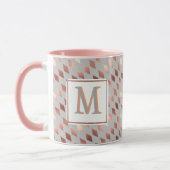 Rose Gold Diamant Erstgrau-Tasse Tasse (Links)