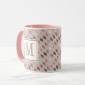 Rose Gold Diamant Erstgrau-Tasse Tasse (Vorderseite Links)