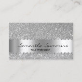 Rose Gold Diamantmetall Elegant FauxGlitter Visitenkarte (Vorderseite)