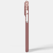 Rose Gold Diamond Look Case-Mate iPhone Hülle (Rückseite / Links)