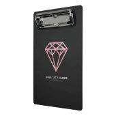 Rose Gold Diamond Mini Klemmbrett (Gewinkelt2)