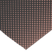 Rose Gold Diamond Muster auf schwarzem Hintergrund Kurzer Tischläufer (Ecke)