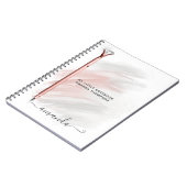 Rose Gold Diamond Pen Personalisiert Notizblock (Linke Seite)