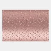 Rose Gold Diamonds Geschenkpapier Set (Vorderseite 2)