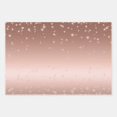 Rose Gold Diamonds Geschenkpapier Set (Vorderseite)