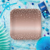 Rose Gold Diamonds Pappteller (Party)