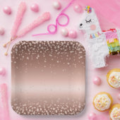 Rose Gold Diamonds Pappteller (Party)