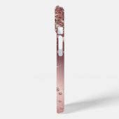 Rose Gold Diamonds - Personalisiert Case-Mate iPhone Hülle (Rückseite / Links)