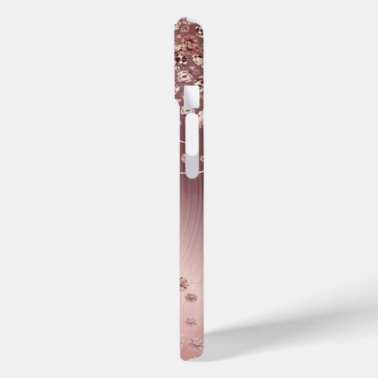 Rose Gold Diamonds - Personalized   Case-Mate iPhone Hülle (Rückseite / Links)