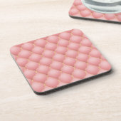 Rose Gold Diamonds Tufted Untersetzer (Linke Seite)