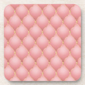 Rose Gold Diamonds Tufted Untersetzer (Vorderseite)