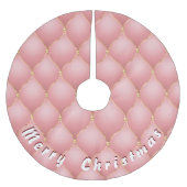 Rose Gold Diamonds Weihnachtsbaumrock Polyester Weihnachtsbaumdecke (Vorderseite)