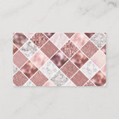 Rose Gold Diaper Raffelschein Begleitkarte (Rückseite)