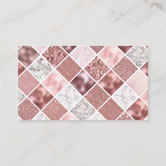 Rose Gold Diaper Raffelschein Begleitkarte (Rückseite)