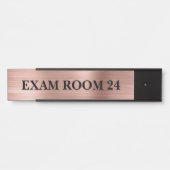 Rose Gold Doctor's Sign Signs Examen Room Türschild (Vorderseite )