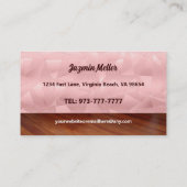 Rose Gold Dog Bath Business Cards Visitenkarte (Rückseite)