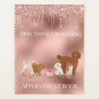 Rose Gold Dog Grooming Glitzer Pet Services