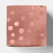 Rose Gold Doodle Punkte Geschenkschachtel (Oben)