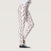 Rose Gold Dots Ananas Leggings (Rechts)
