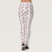Rose Gold Dots Ananas Leggings (Rückseite)