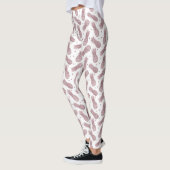 Rose Gold Dots Ananas Leggings (Links)