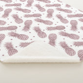 Rose Gold Dots Ananas Sherpadecke (3/4)