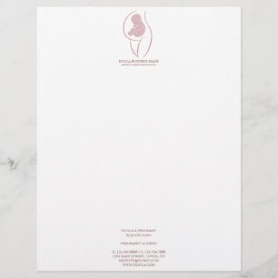 Rose Gold Doula & Geburt Briefbogen