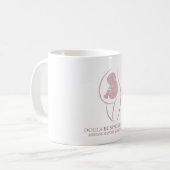 Rose Gold Doula Geburt Kaffeetasse (Vorderseite Links)
